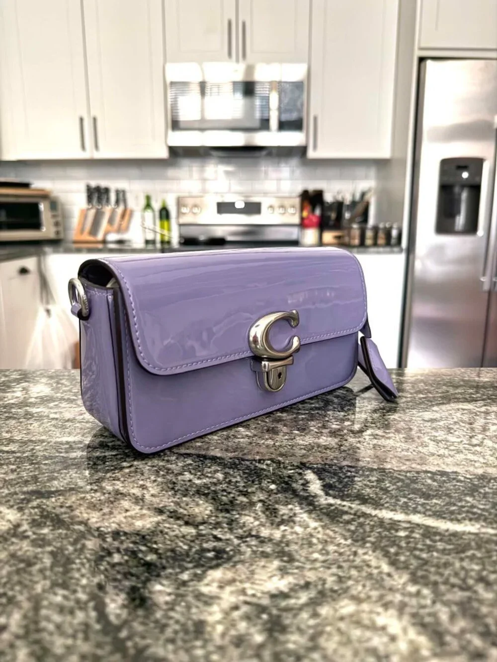 Coach Studio Baguette - Silver/Light Violet